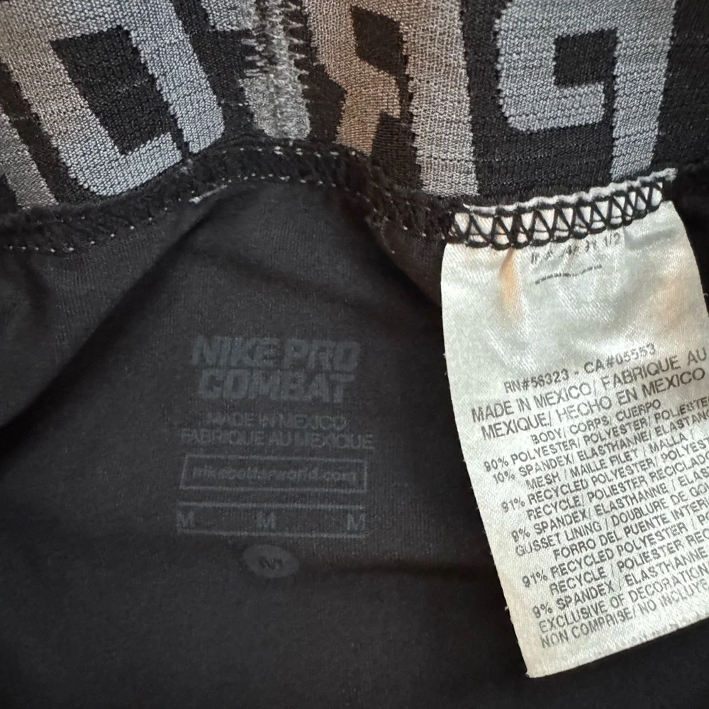 Nike men’s Pro Combat black compression athletic shorts size medium. - Picture 5 of 5